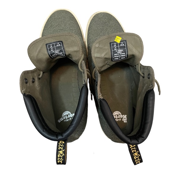 Green Doc Martens high top sneakers, size 13 - Picture 3 of 3